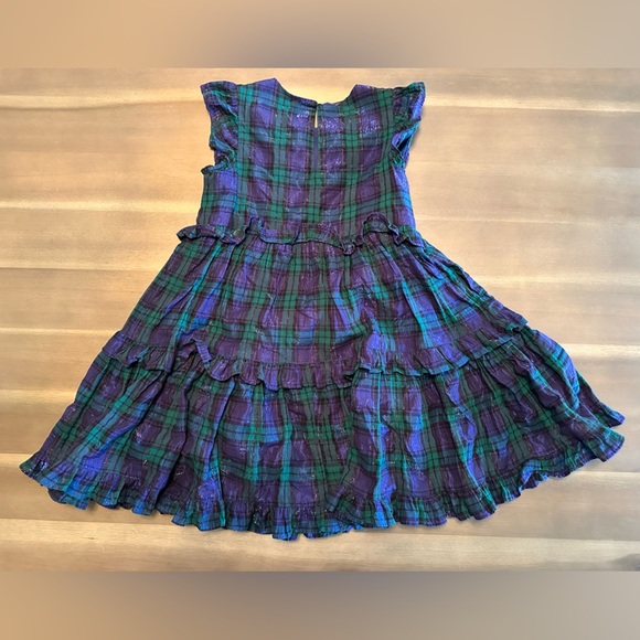 J Crew Crewcuts Girls Plaid holiday dress - size 7 - Picture 2 of 3